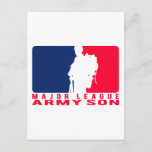 Major League Army Son Postcard