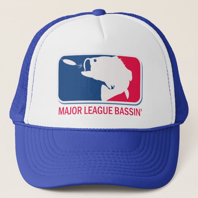 Major League Bassin Largemouth Bass Angler Trucker Hat (Front)
