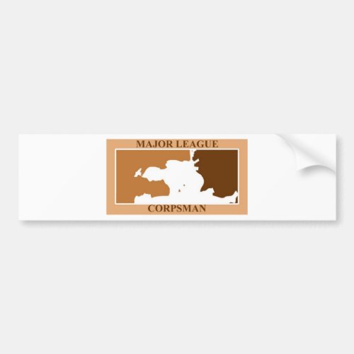 major league corpsman desert bumper sticker