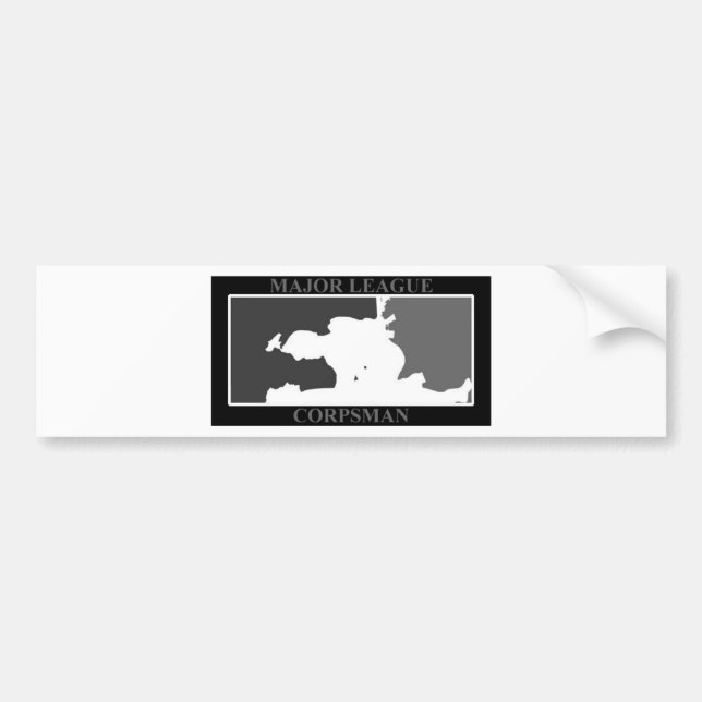 major league corpsman swat bumper sticker (Front)