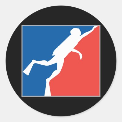 Major League Diver Classic Round Sticker