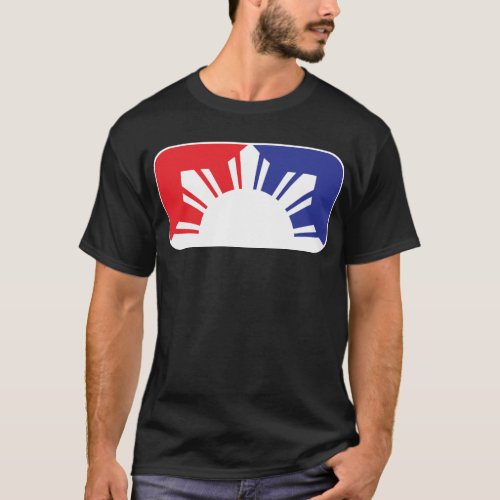 Major League Filipino Flag _ Half T_Shirt