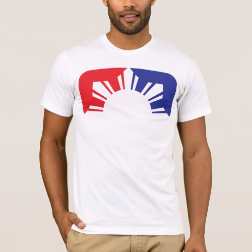 Major League Filipino Flag _ Half T_Shirt