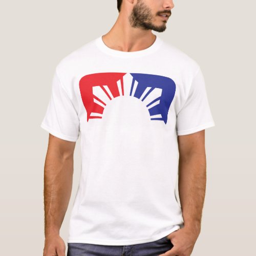 Major League Filipino Flag _ Half T_Shirt