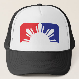 Major League Filipino Flag - Half Trucker Hat
