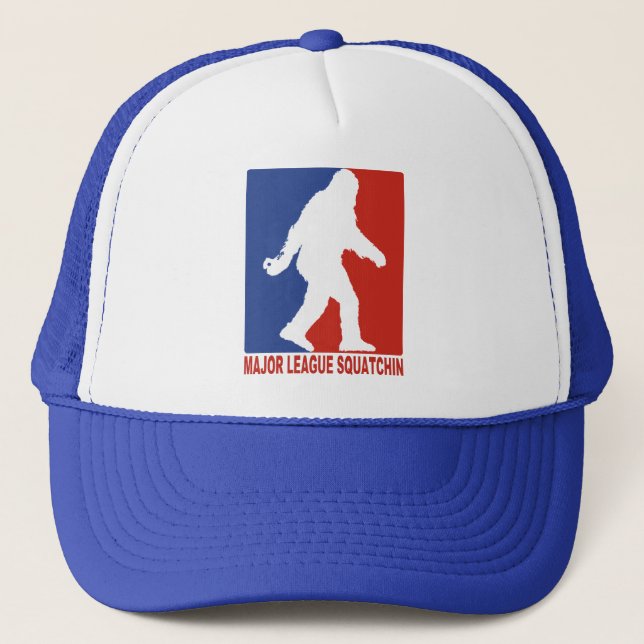 Major League Squatchin Sasquatch Mesh Trucker Hat (Front)