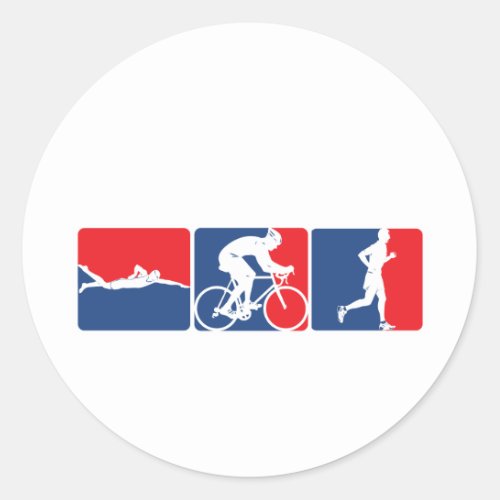 Major League Triathlon Classic Round Sticker