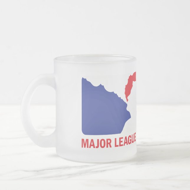 Major League Vaping Logo Vaper Frosted Mug (Left)