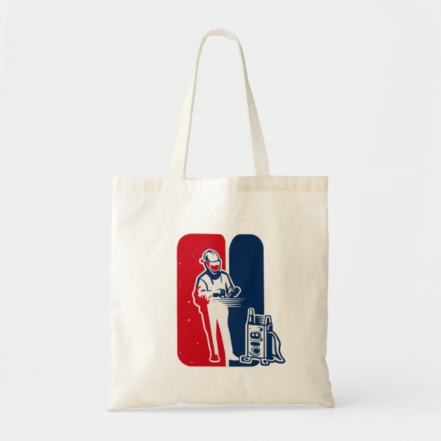 Major League Welder Sticker – Iconic Welding Tribu Tote Bag (Front)