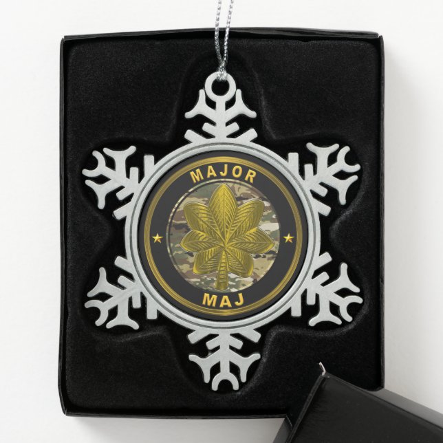 MAJOR MAJ SNOWFLAKE PEWTER CHRISTMAS ORNAMENT (Box)