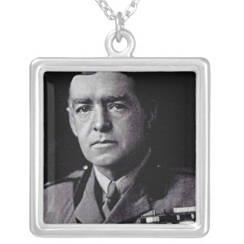 Major Sir Ernest Shackleton Silver Plated Necklace