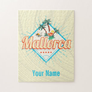 Majorca Balearic Island Retro Parrot Vintage Jigsaw Puzzle
