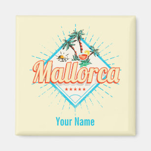 Majorca Balearic Island Retro Parrot Vintage Magnet
