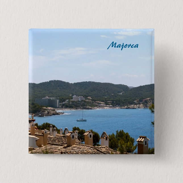 Majorca Pinback Button (Front)