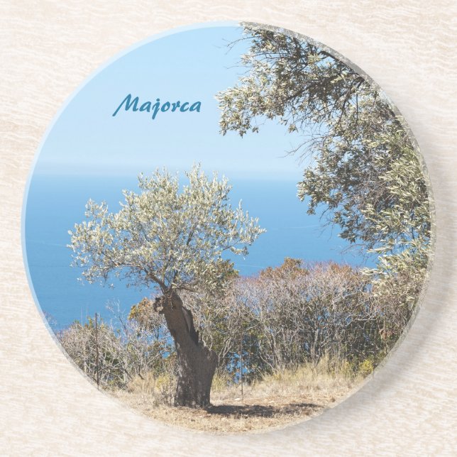Majorca Sandstone Coaster (Front)