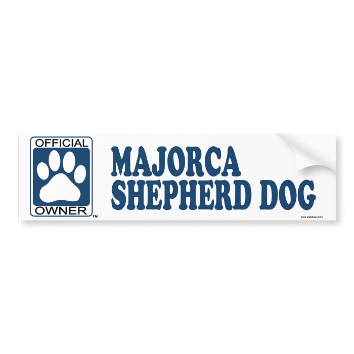Majorca Shepherd Dog Blue Bumper Stickers
