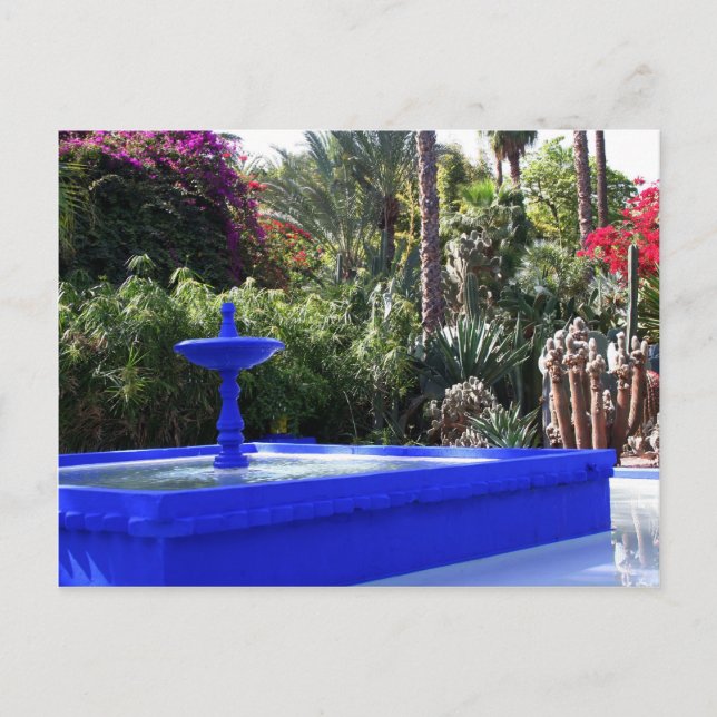 Majorelle garden postcard (Front)