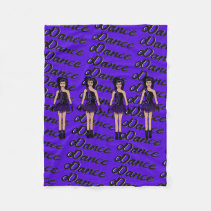 Majorette/ Dancer Fleece Blanket Violet