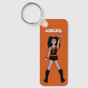 Majorette/ Dancer Keychain Orange Hornet B