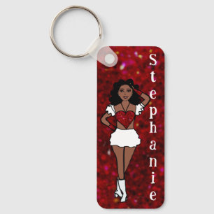 Majorette /Dancer Keychain Red Spark