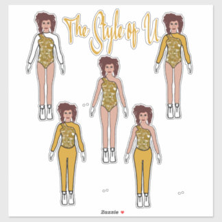 Majorette / Dancer Quick Change Stickers ( Shine )