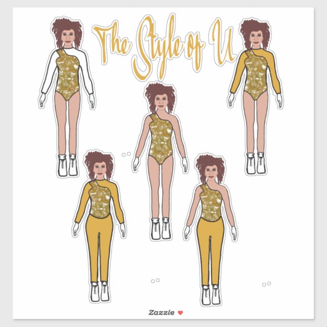 Majorette / Dancer Quick Change Stickers ( Shine ) (Sheet)