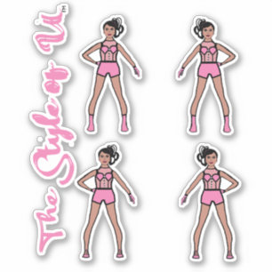 Majorette / Dancer Stickers Cotton Candy 2