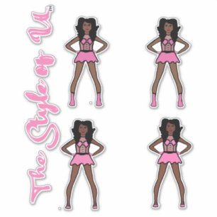 Majorette / Dancer Stickers Cotton Candy 3