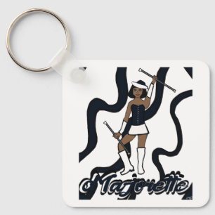 Majorette Keychain/ Black Keychain