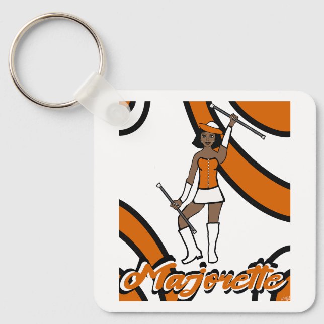 Majorette Keychain/ Orange Keychain (Front)
