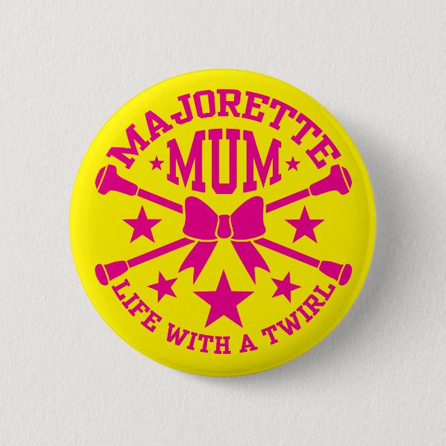 Majorette Mum Button (Front)