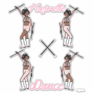 Majorette Quick Change Stickers (Pink Spark)