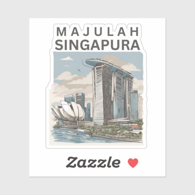 Majulah Singapura Sticker (Sheet)