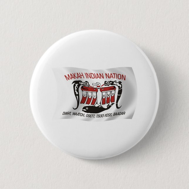 Makah Tribe Flag Button (Front)
