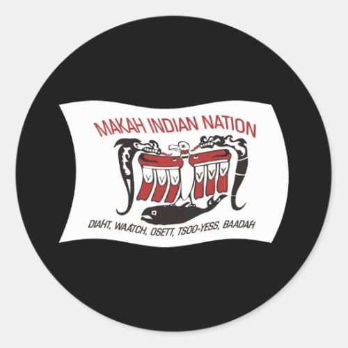 Makah Tribe Flag Sticker