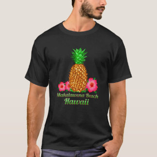 Makalawena Beach Hawaii Pineapple Floral T-Shirt