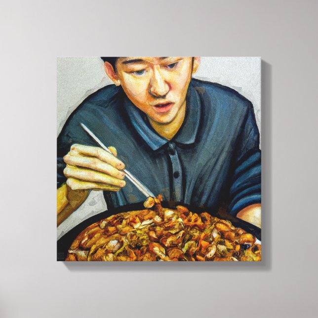 Makan Time - Wrapped Canvas Art Print (Front)