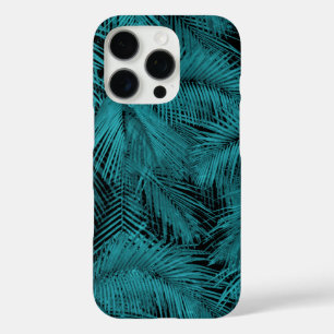 Makana Palms Hawaiian Teal Tropical Leaves iPhone 16 Pro Case