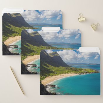 Makapuu Beach Coastline File Folder by tothebeach at Zazzle