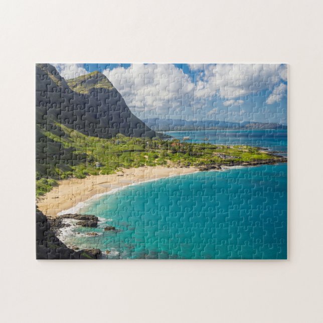 Makapuu Beach Coastline Jigsaw Puzzle (Horizontal)