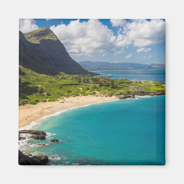 Makapuu Beach Coastline Magnet (Front)