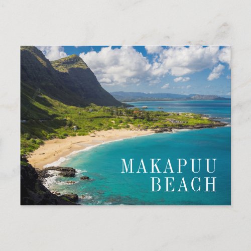 Makapuu Beach Coastline Postcard