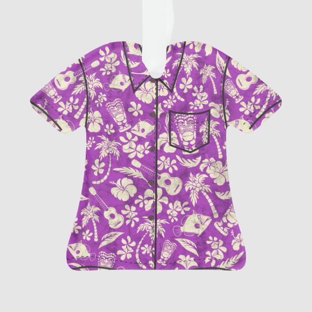 Makapuu Beach Hawaiian Batik Aloha Shirt Ornament (Front)