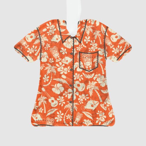 Makapuu Beach Hawaiian Batik Aloha Shirt Ornament