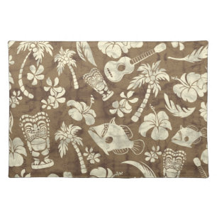 Makapuu Beach Hawaiian Batik Dinner Placemats