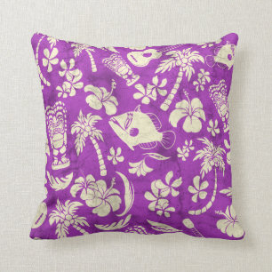 Makapuu Beach Hawaiian Batik Square Pillows