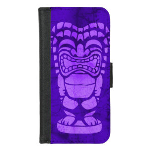 Makapuu Beach Hawaiian Tiki Batik iPhone 8/7 Wallet Case