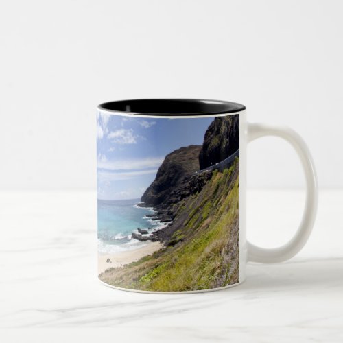 Makapuu Beach in Oahu Hawaii Two_Tone Coffee Mug