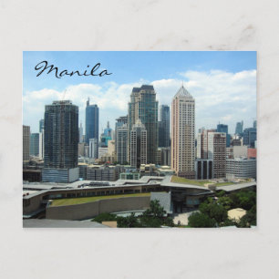 makati skyline postcard