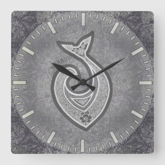 Makau (Hawaiian Fish Hook) round or square Clock